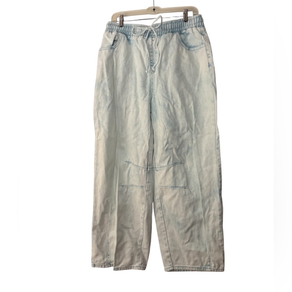 American Bazi Color Washed Denim Barrel Pants Size L